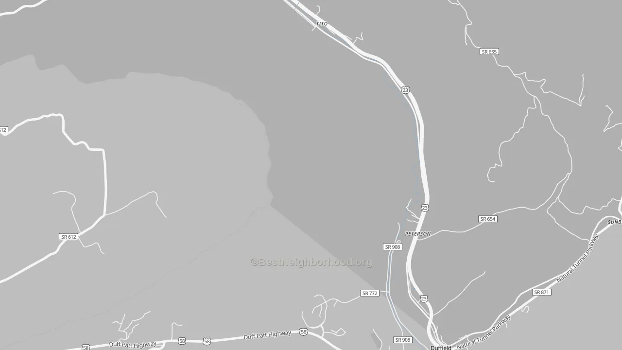 Transit Grade map of Tito, VA