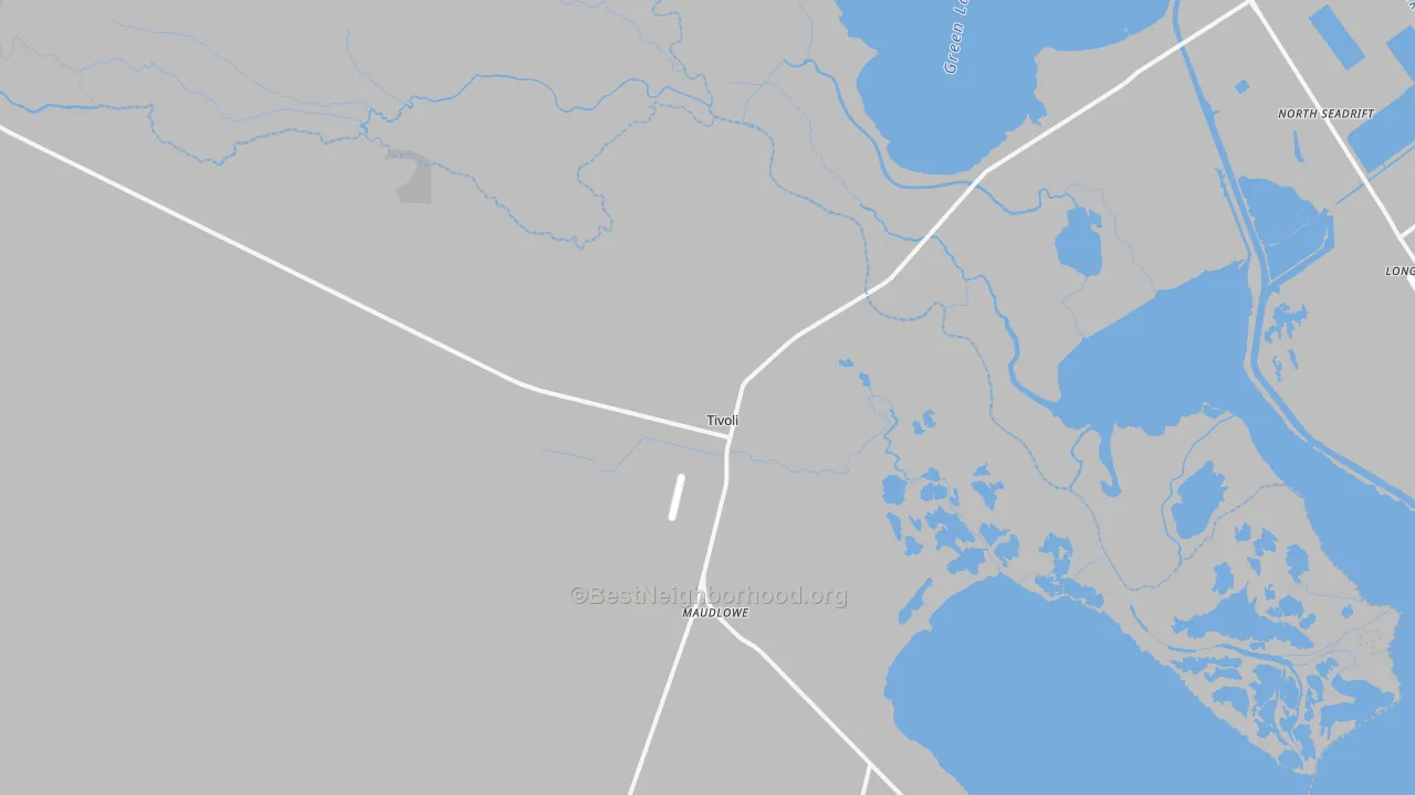 Transit Grade map of Tivoli, TX