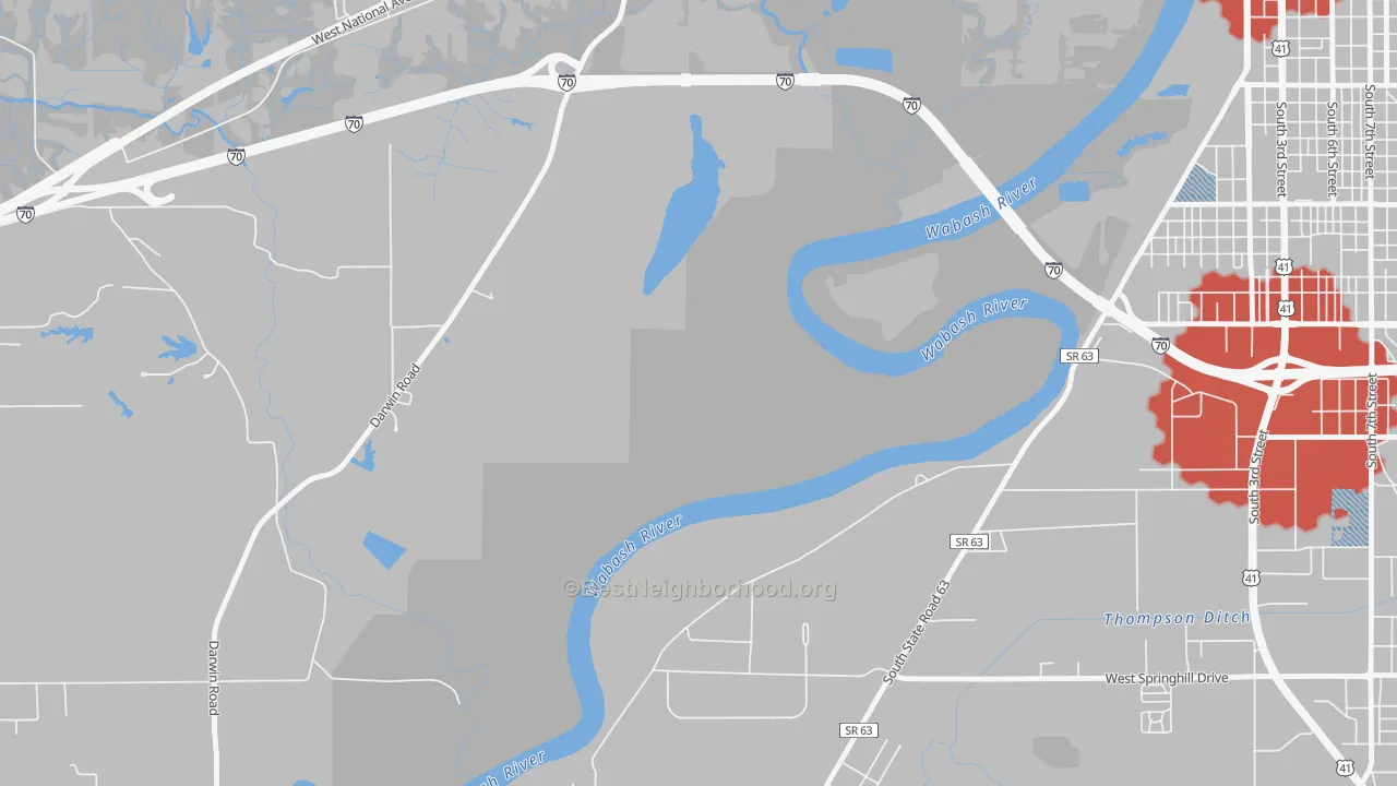 Transit Grade map of Toad Hop, IN