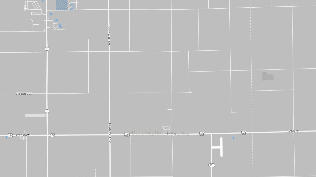 Transit Grade map of Tocsin, IN