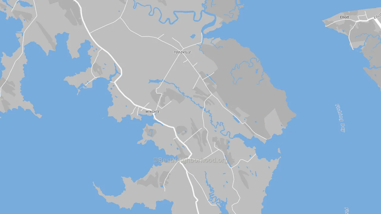 Transit Grade map of Toddville, MD