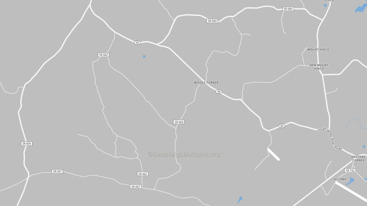 Transit Grade map of Toga, VA