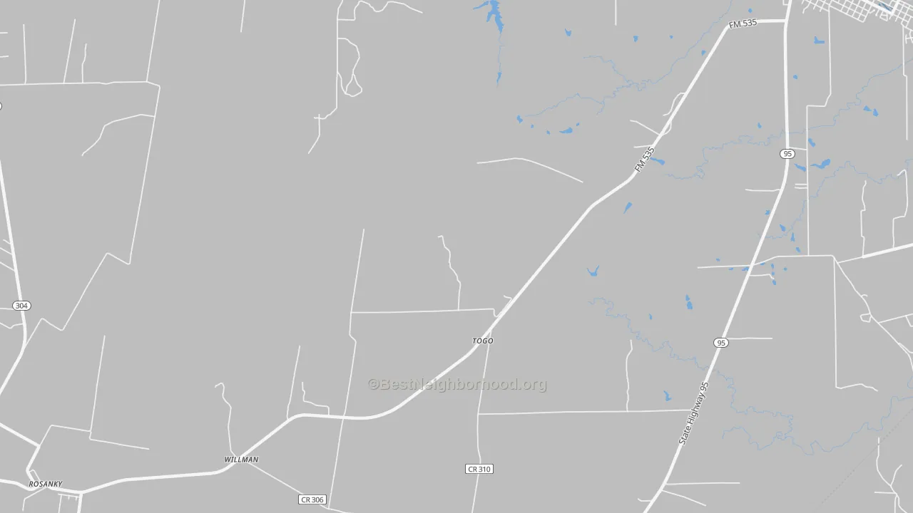 Transit Grade map of Togo, TX