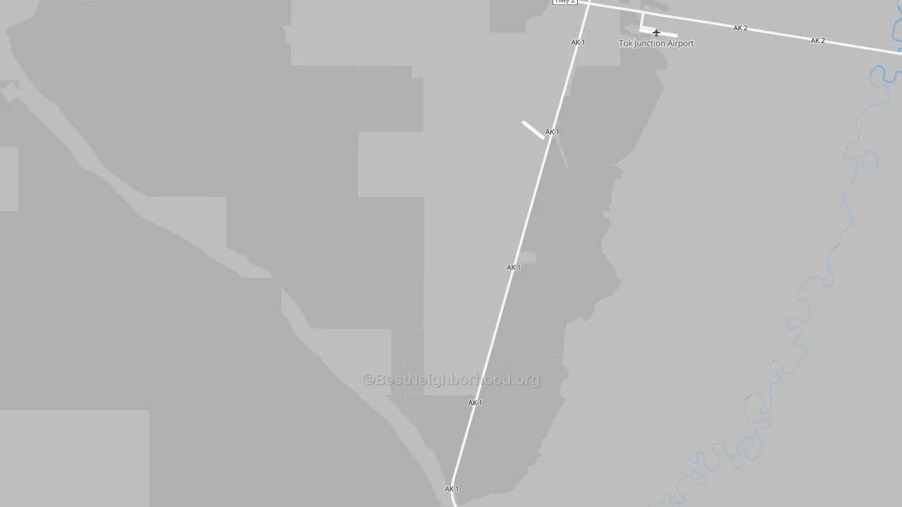 Transit Grade map of Tok, AK