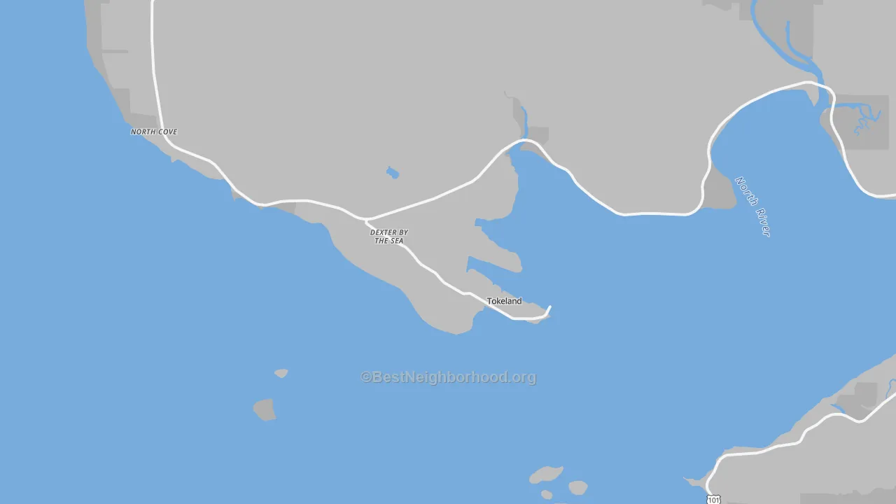 Transit Grade map of Tokeland, WA