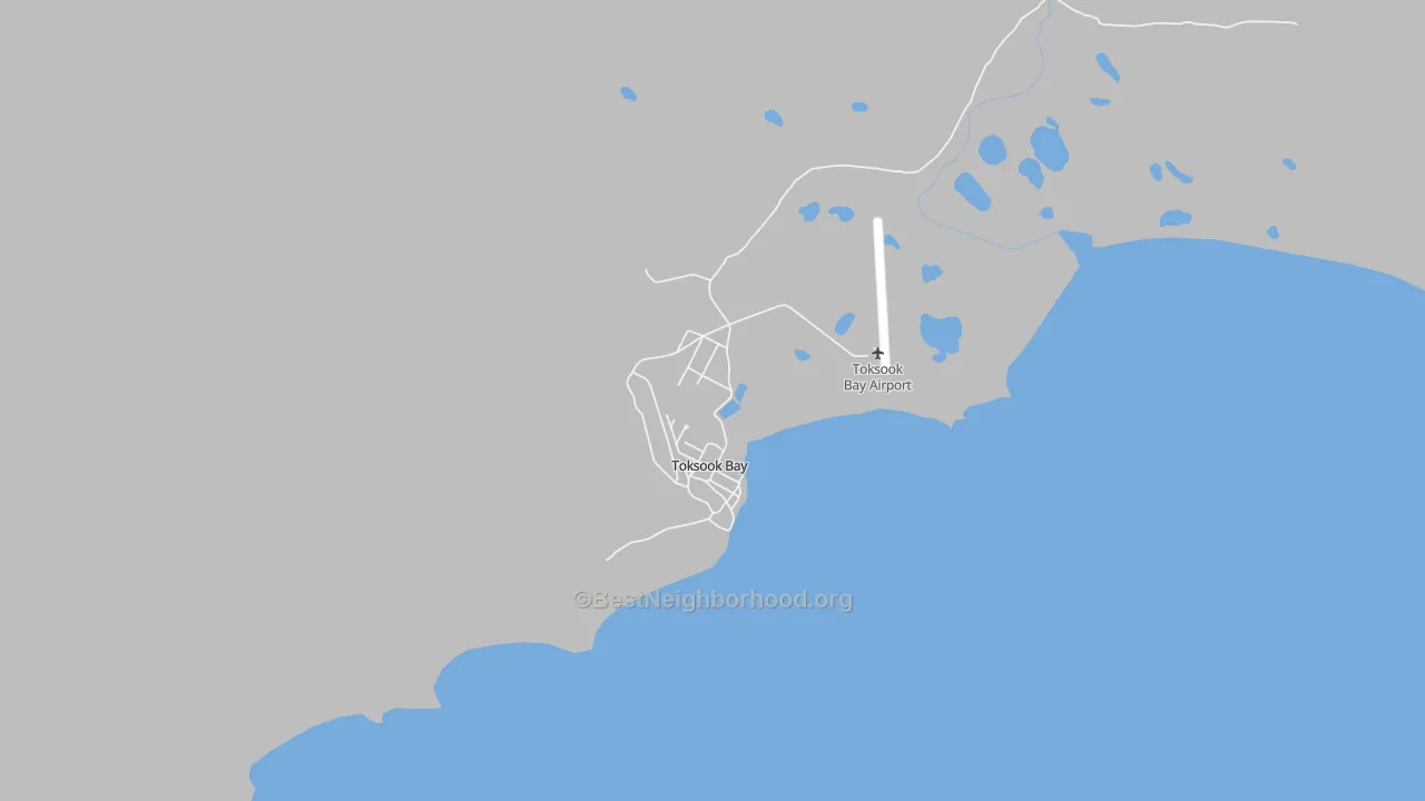Transit Grade map of Toksook Bay, AK