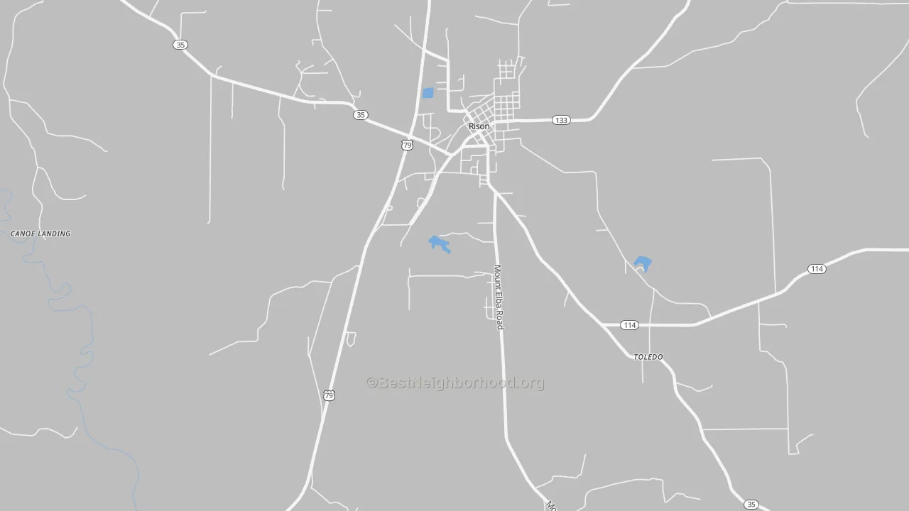 Transit Grade map of Toledo, AR
