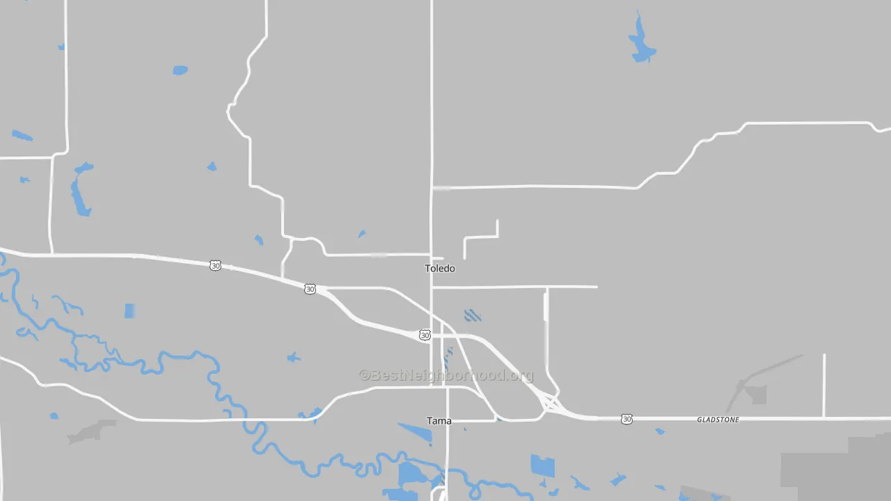 Transit Grade map of Toledo, IA