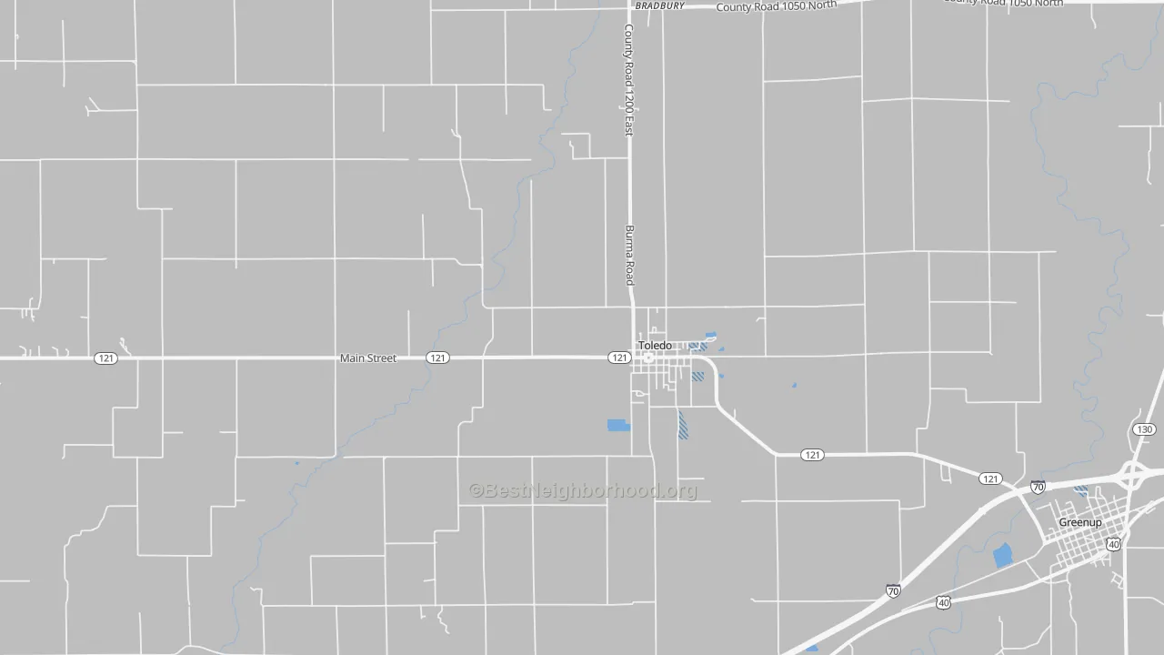Transit Grade map of Toledo, IL