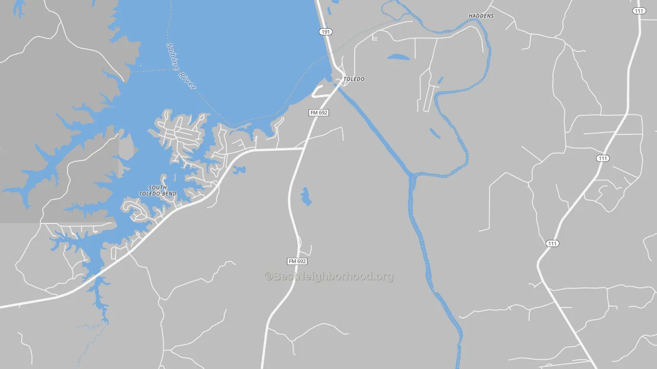 Transit Grade map of Toledo, TX