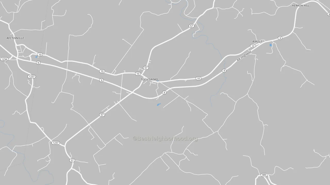 Transit Grade map of Tollesboro, KY