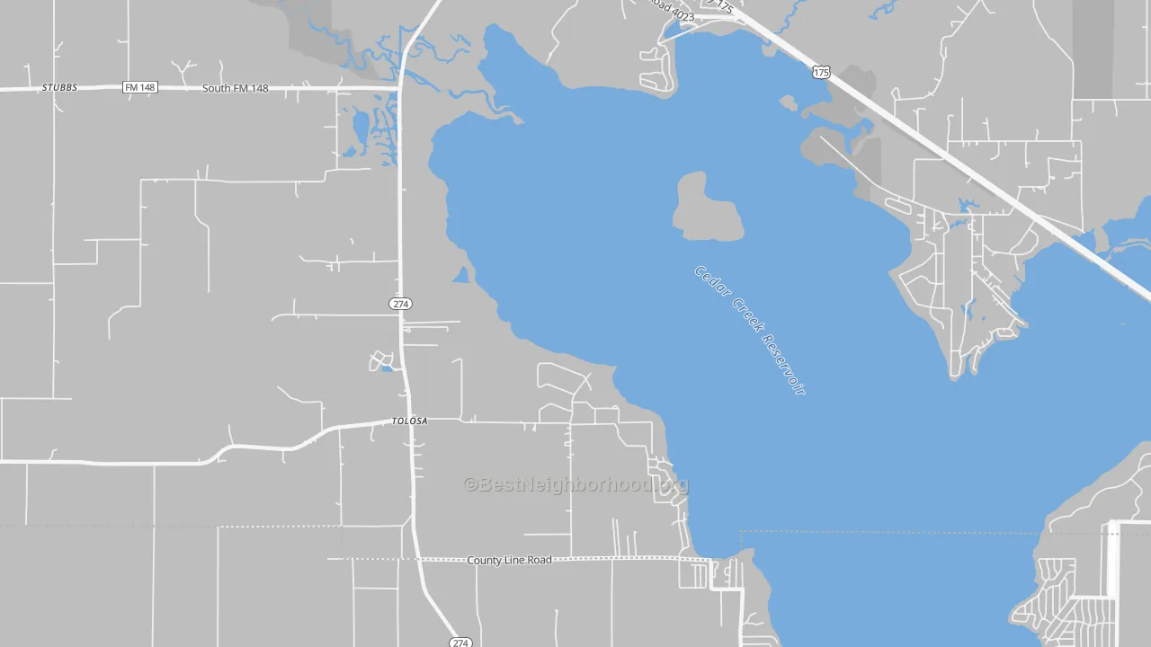 Transit Grade map of Tolosa, TX
