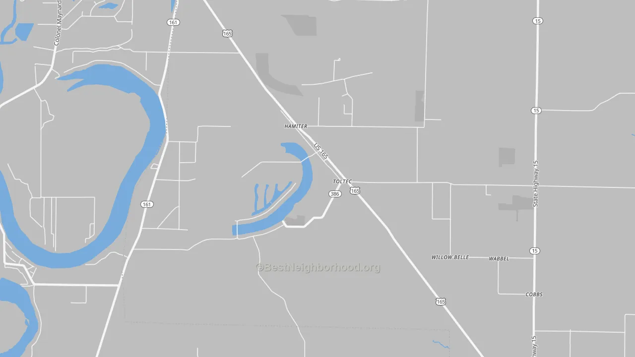 Transit Grade map of Toltec, AR
