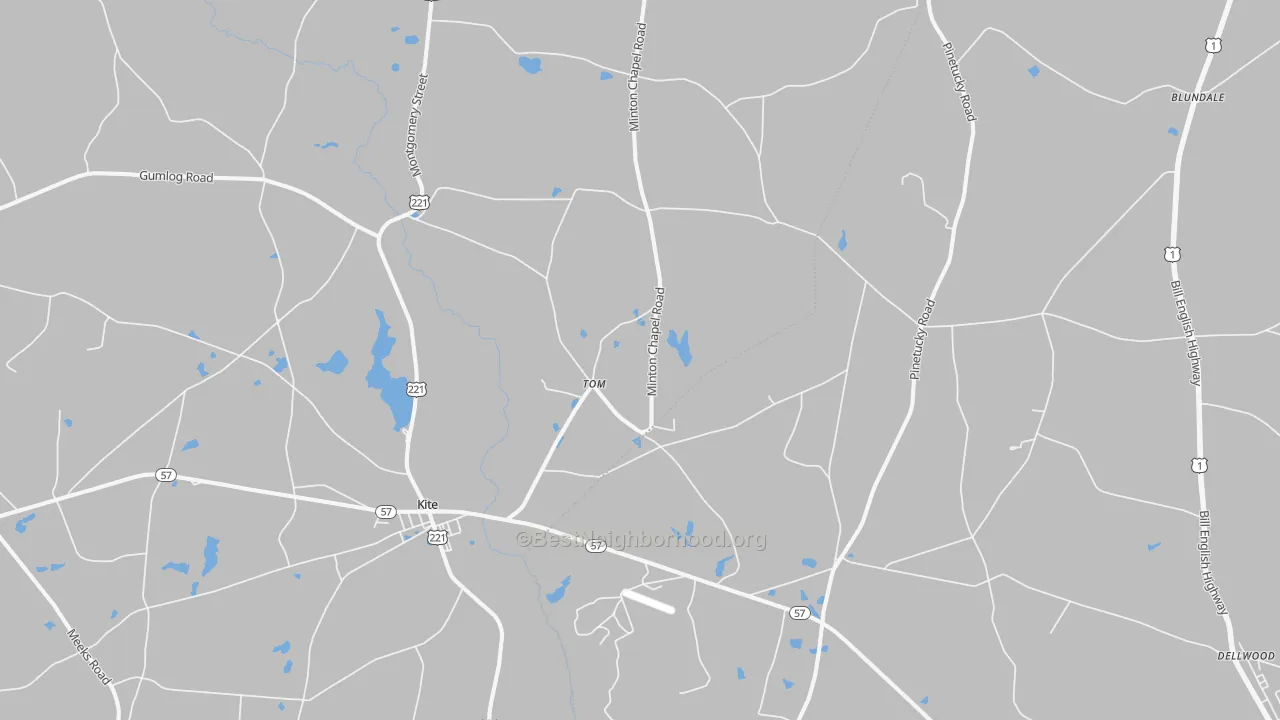 Transit Grade map of Tom, GA