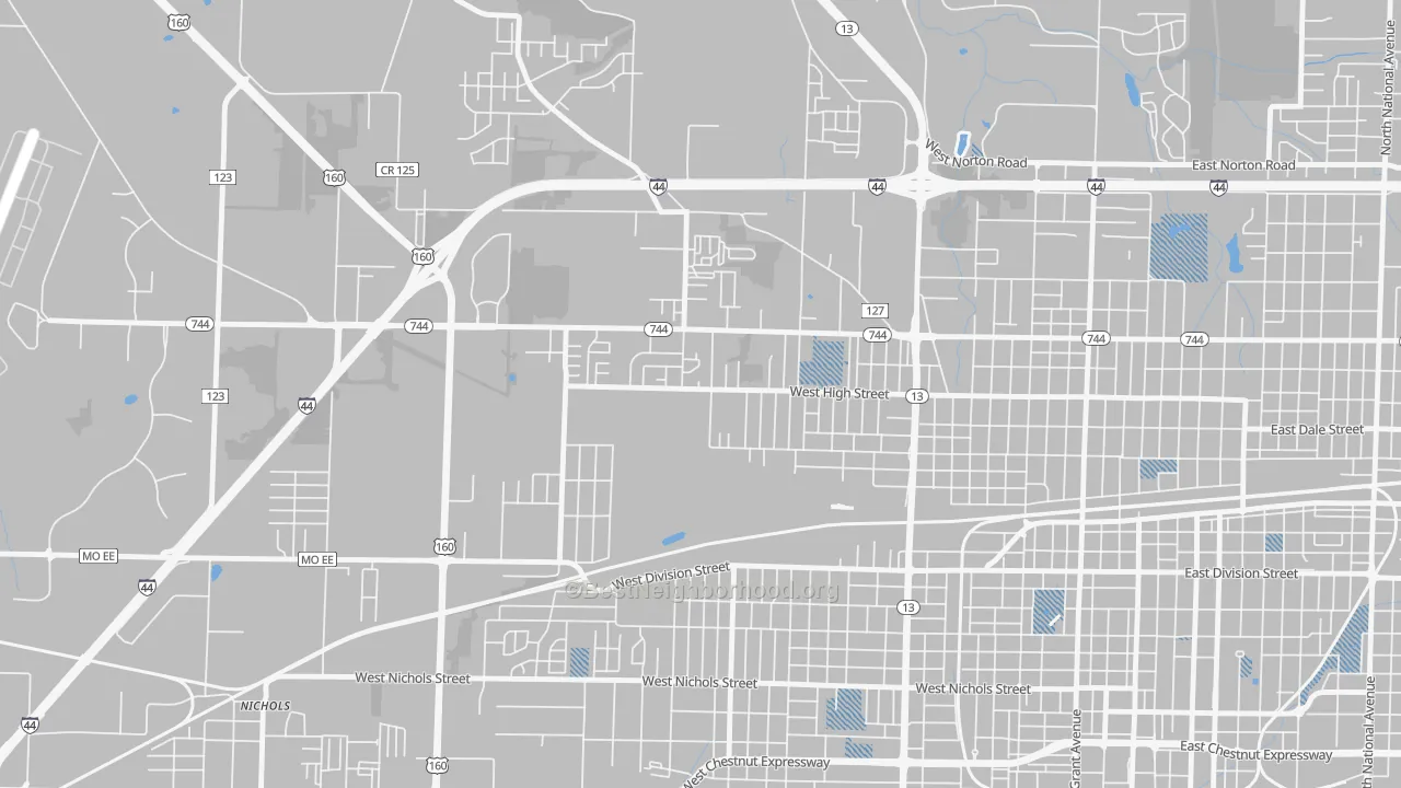 Transit Grade map of Tom Watkins, Springfield, MO