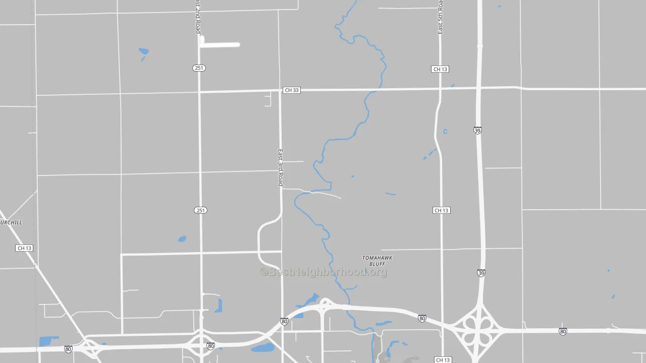 Transit Grade map of Tomahawk Bluff, IL