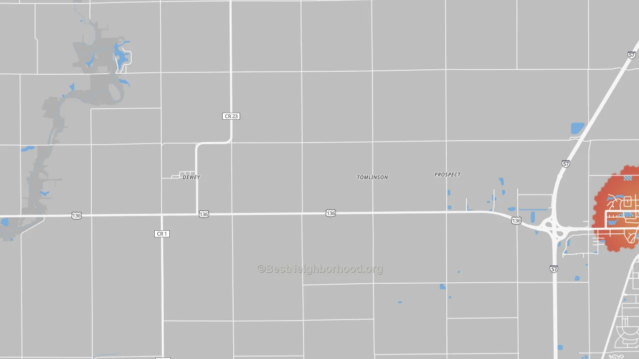 Transit Grade map of Tomlinson, IL