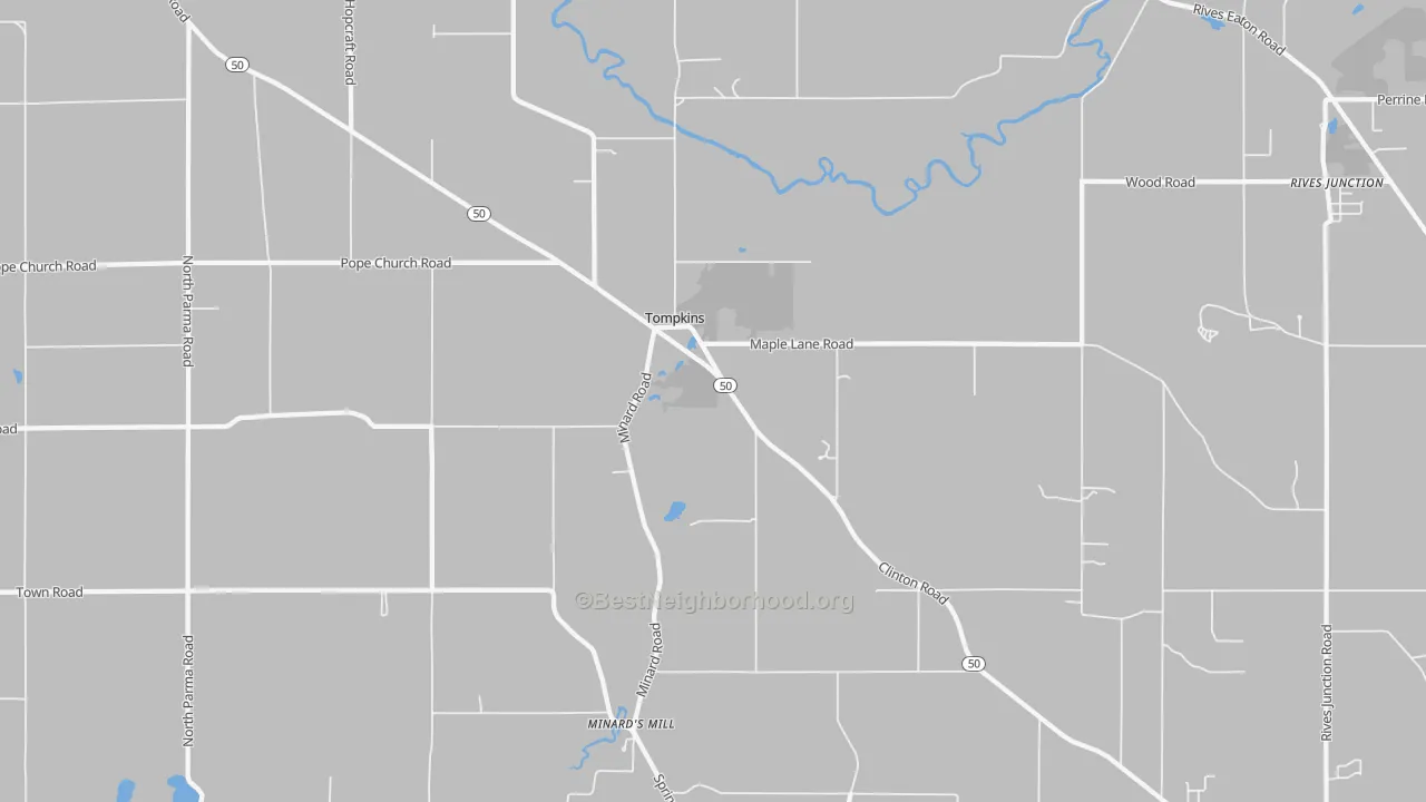 Transit Grade map of Tompkins, MI