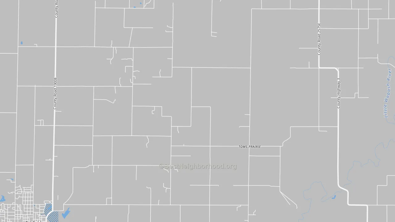 Transit Grade map of Toms Prairie, IL