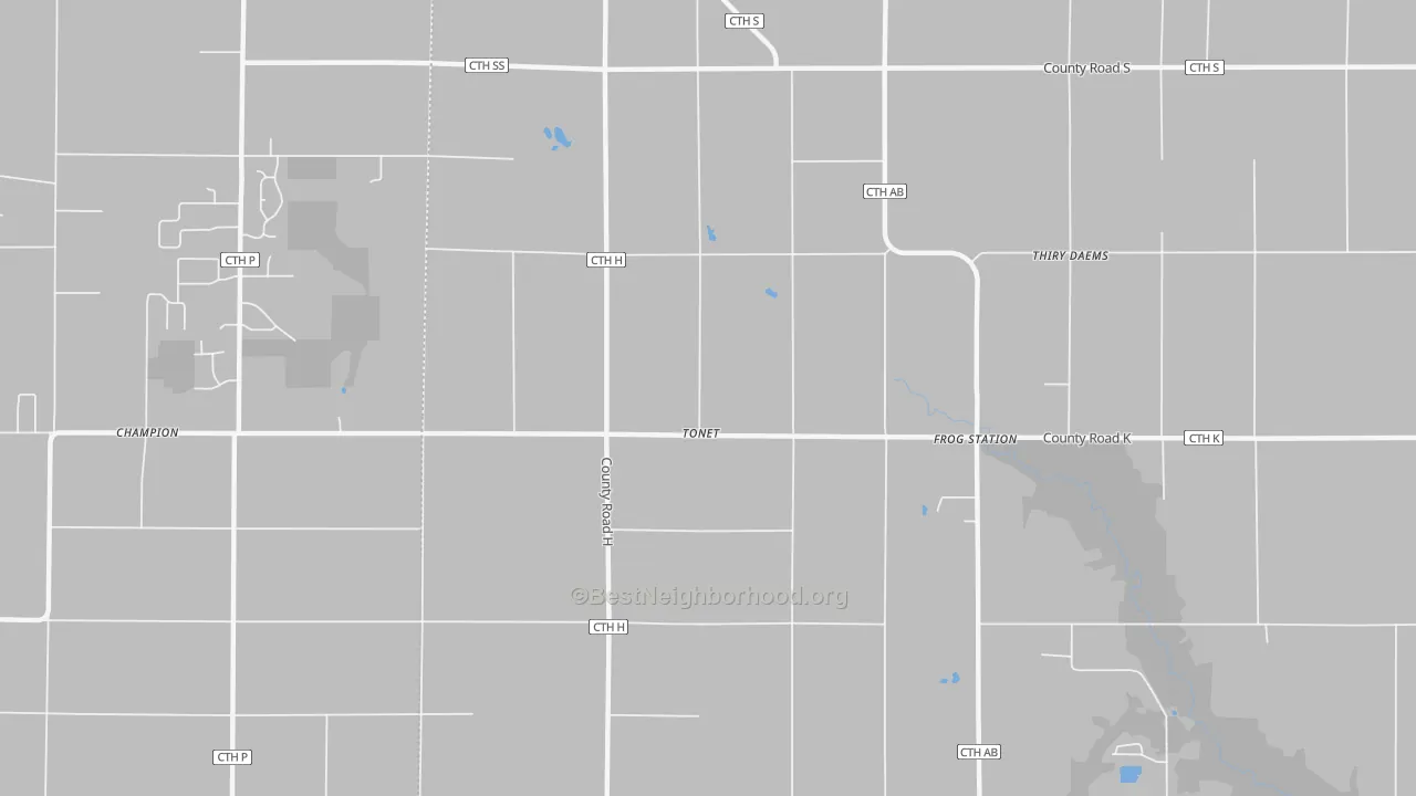 Transit Grade map of Tonet, WI