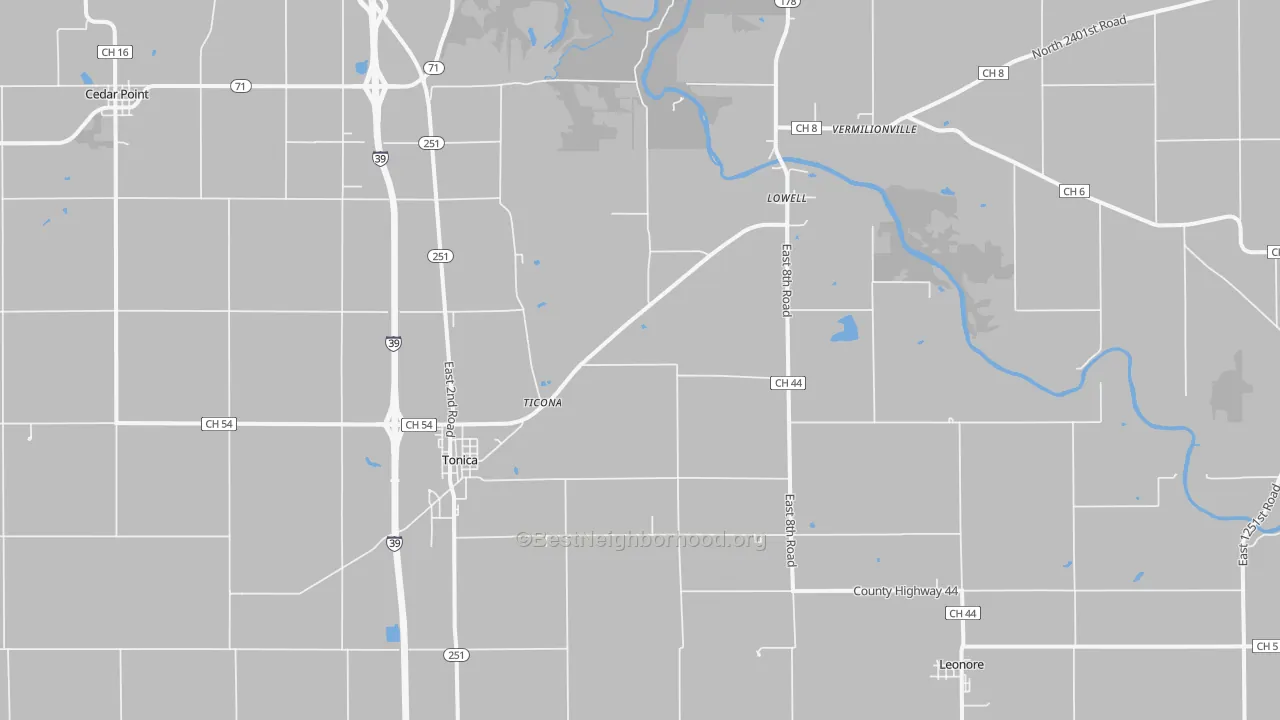 Transit Grade map of Tonica, IL