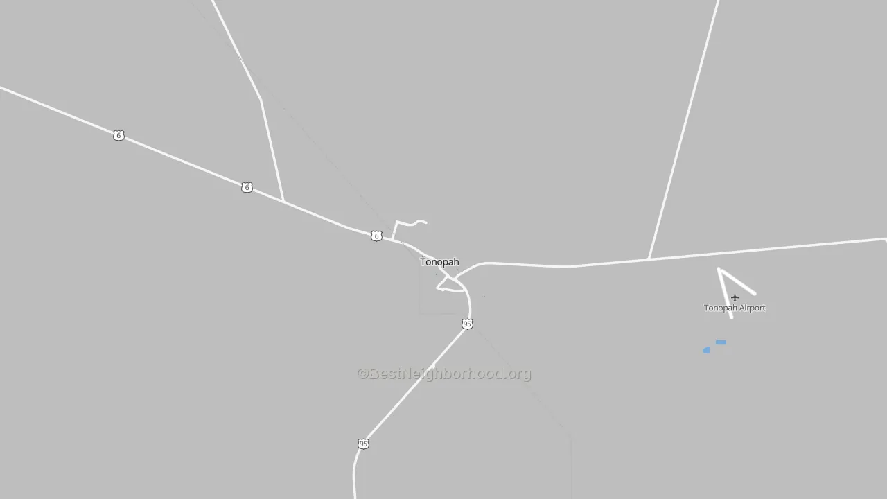 Transit Grade map of Tonopah, NV