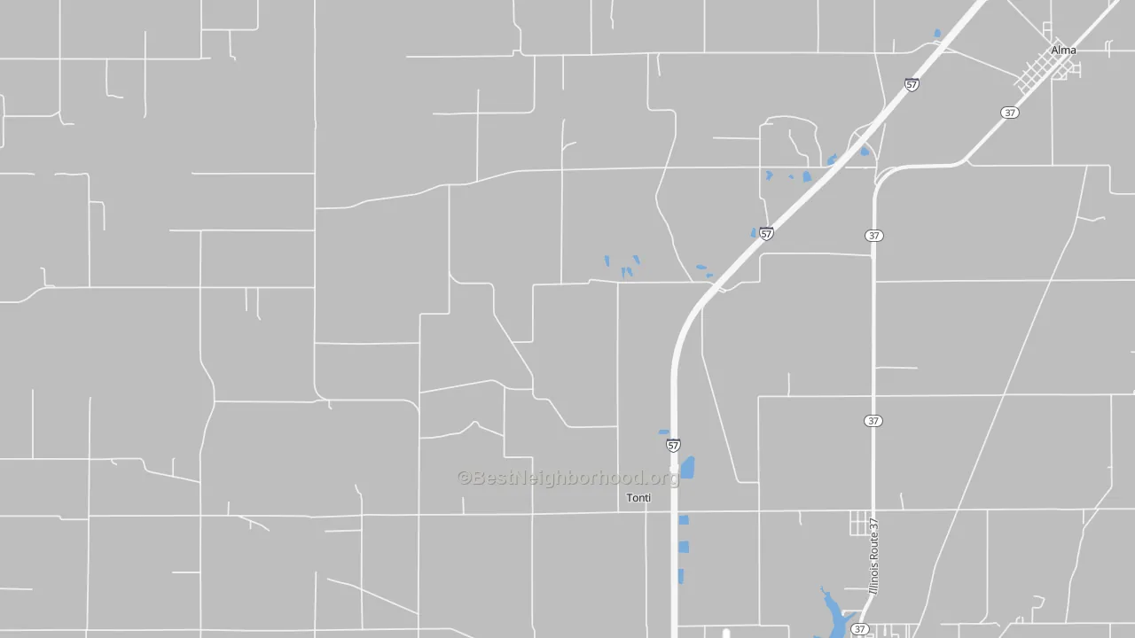 Transit Grade map of Tonti, IL