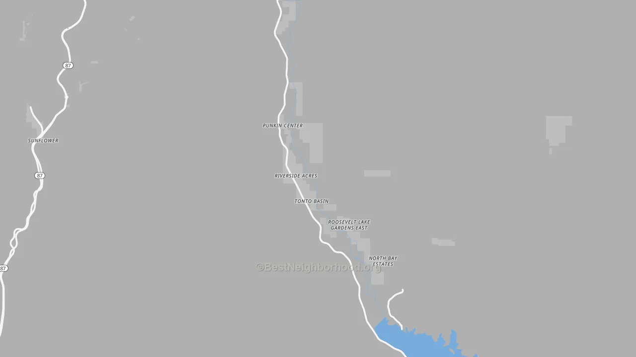 Transit Grade map of Tonto Basin, AZ