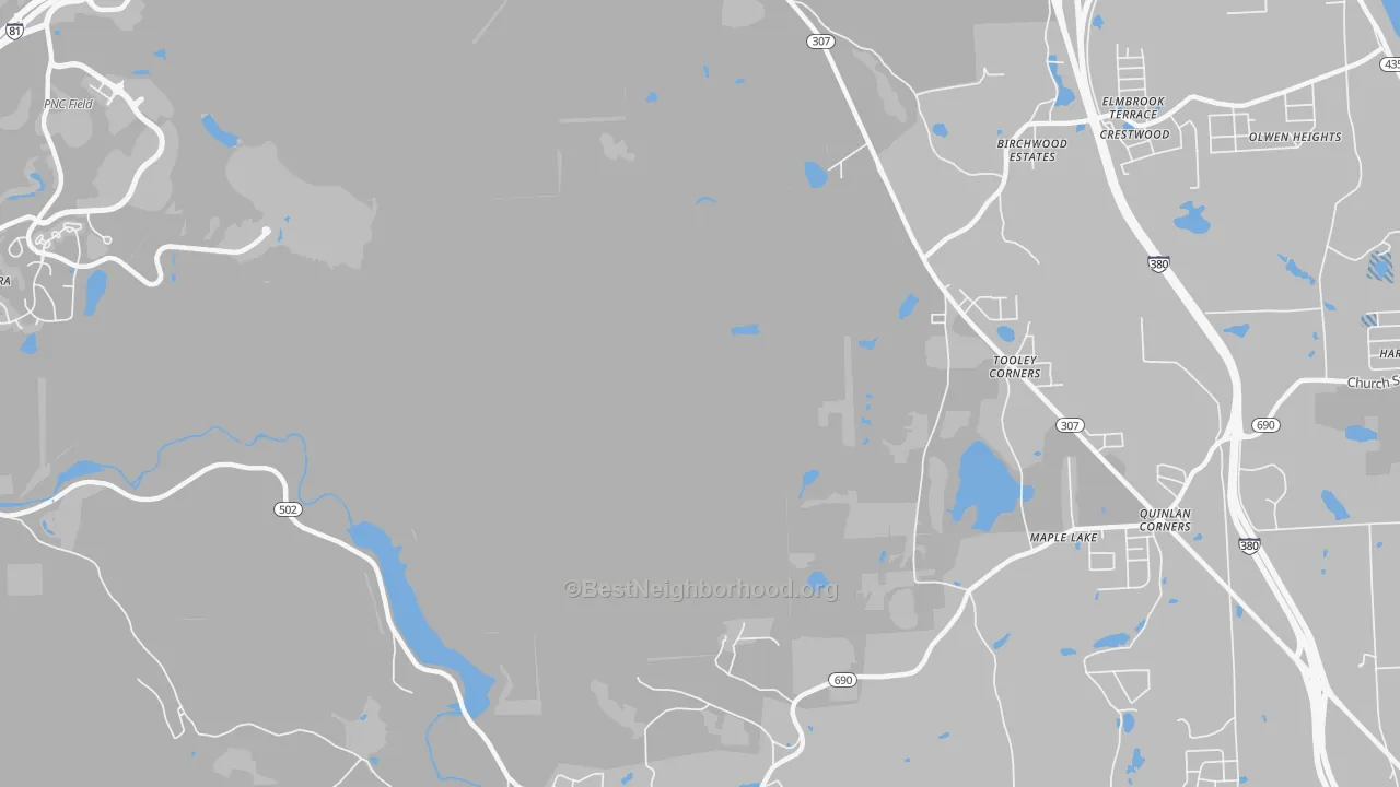 Transit Grade map of Tooley Corners, PA