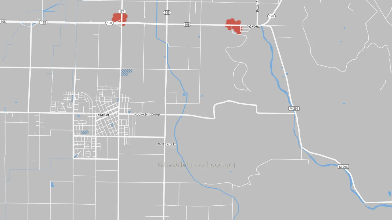 Transit Grade map of Toolville, CA
