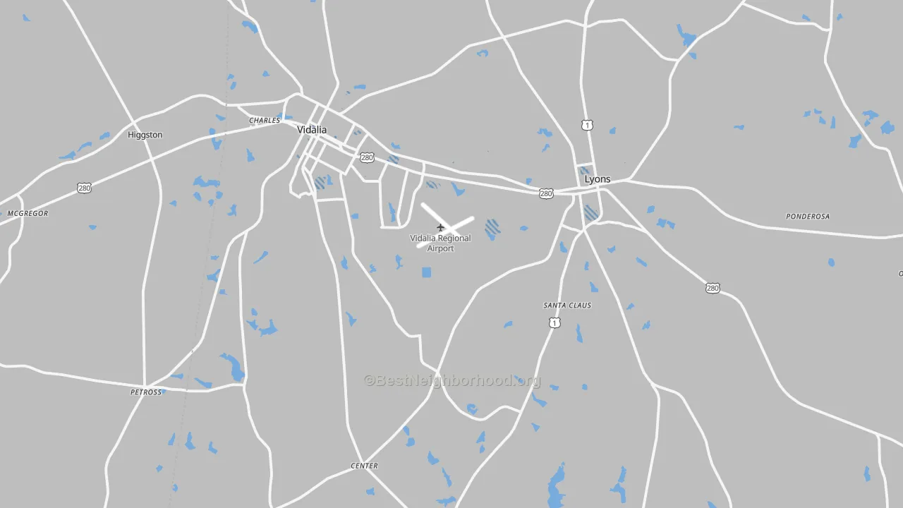 Transit Grade map of Toombs County, GA