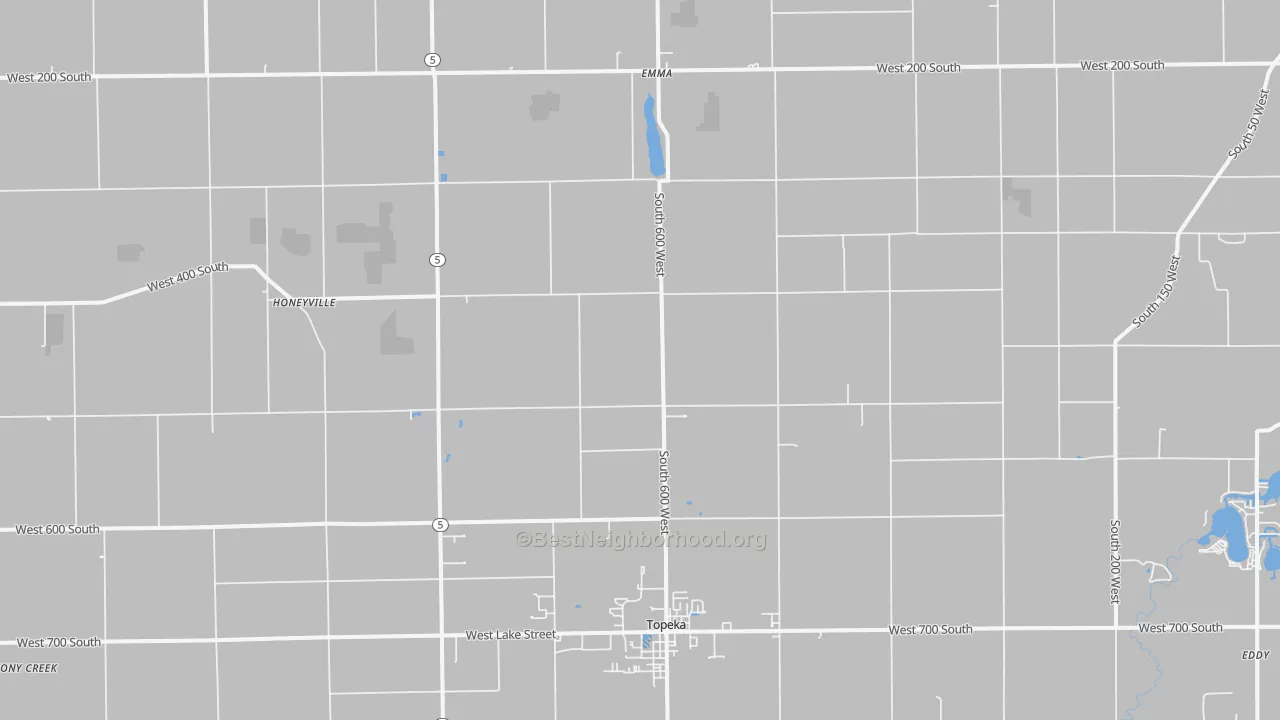 Transit Grade map of Topeka, IN