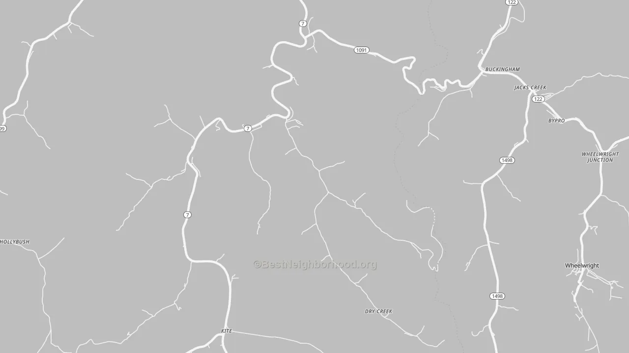 Transit Grade map of Topmost, KY