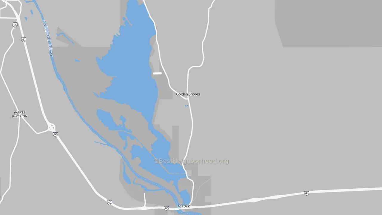 Transit Grade map of Topock, AZ