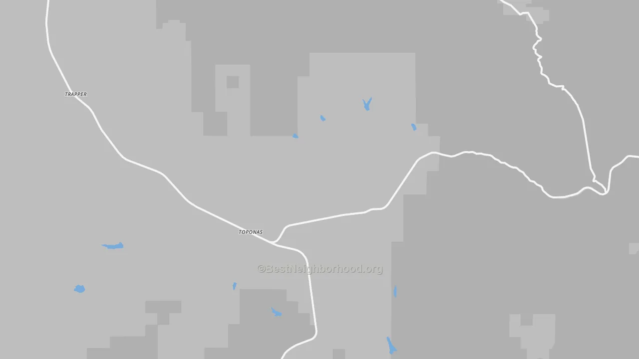 Transit Grade map of Toponas, CO