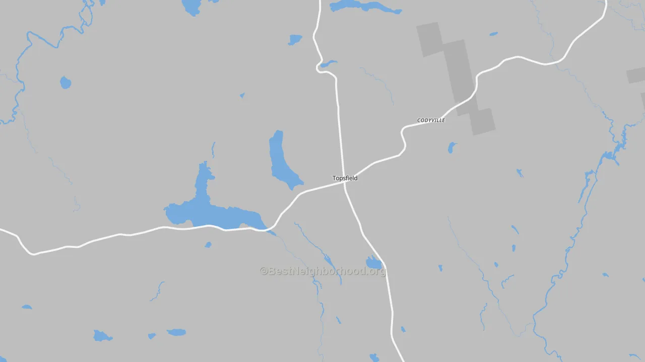Transit Grade map of Topsfield, ME
