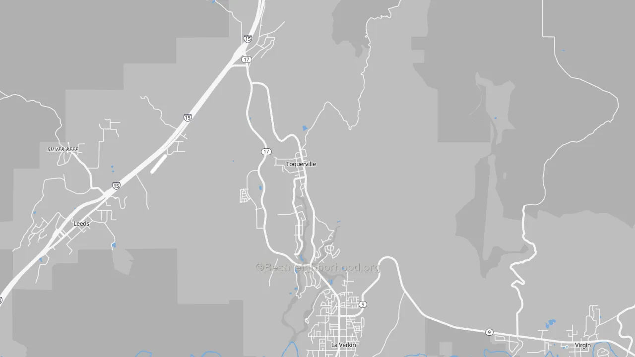 Transit Grade map of Toquerville, UT