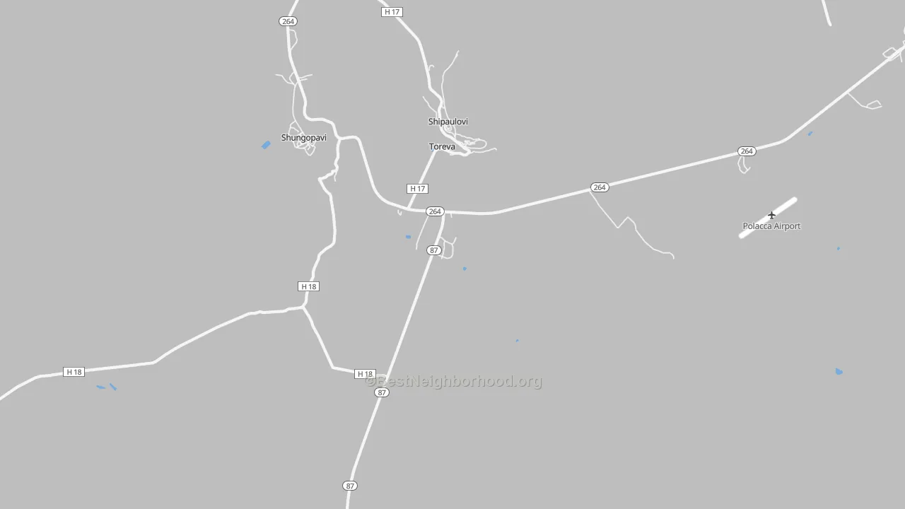 Transit Grade map of Toreva, AZ