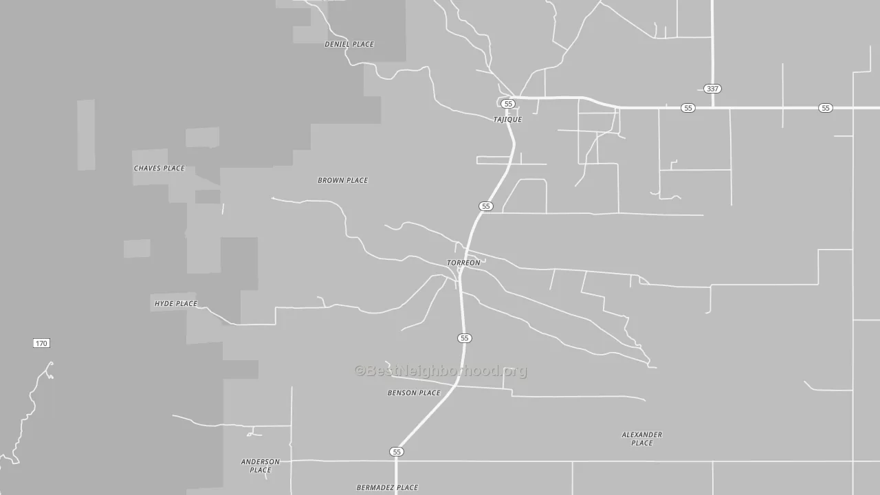 Transit Grade map of Torreon, NM