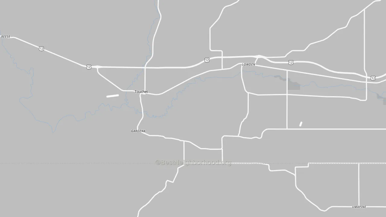 Transit Grade map of Touchet, WA