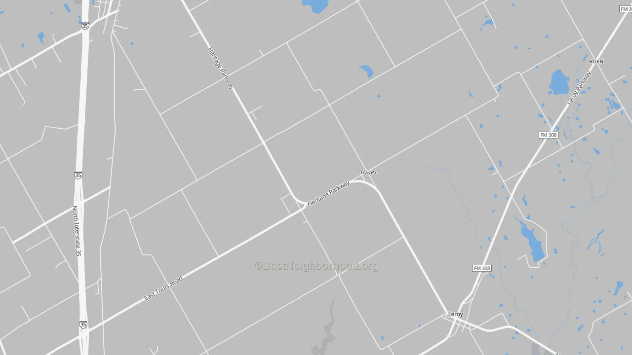 Transit Grade map of Tours, TX