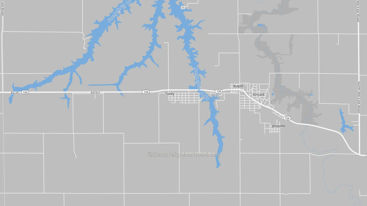 Transit Grade map of Tovey, IL
