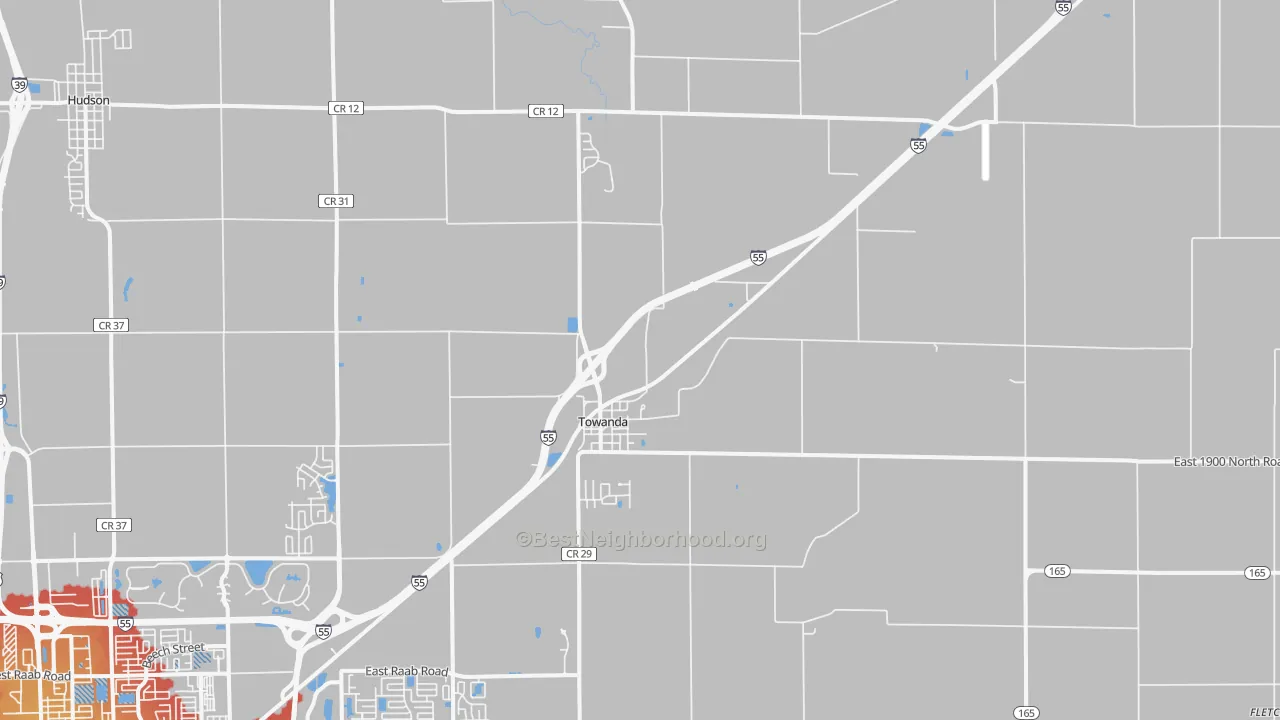 Transit Grade map of Towanda, IL