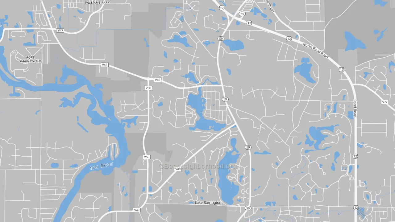 Transit Grade map of Tower Lakes, IL