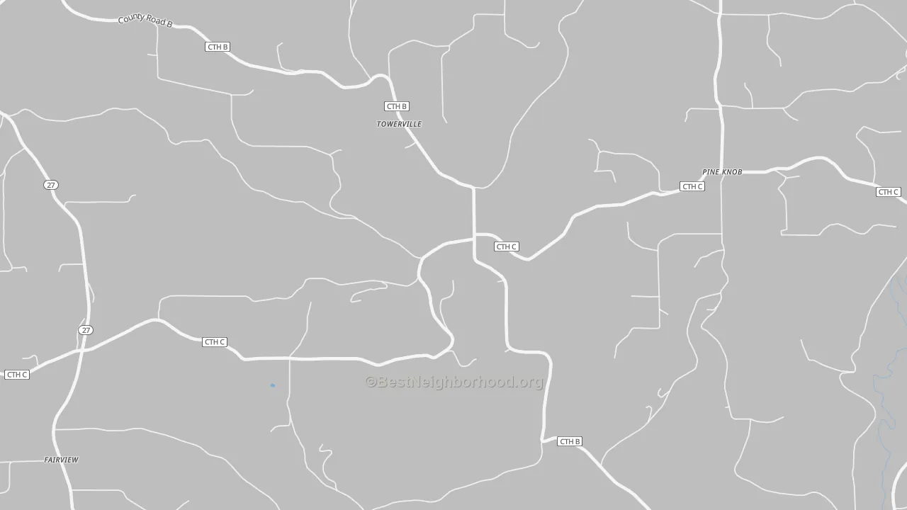 Transit Grade map of Towerville, WI