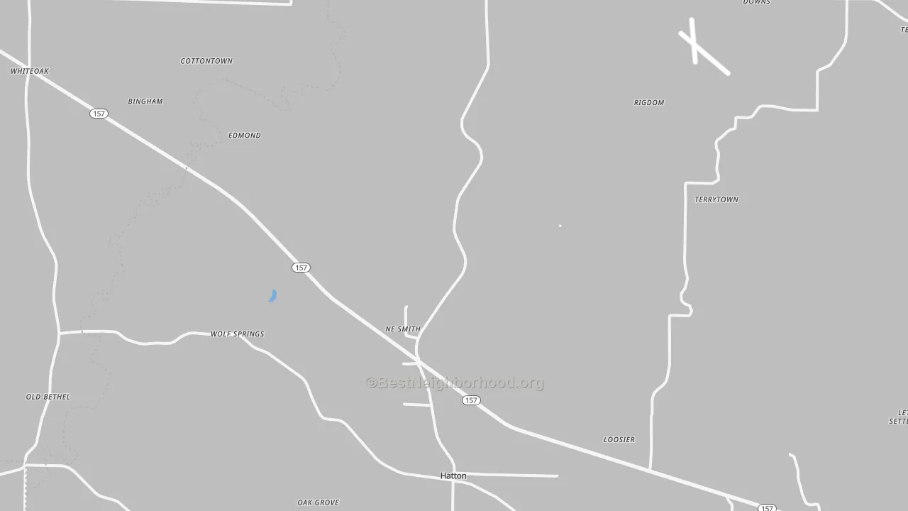 Transit Grade map of Town Creek, AL