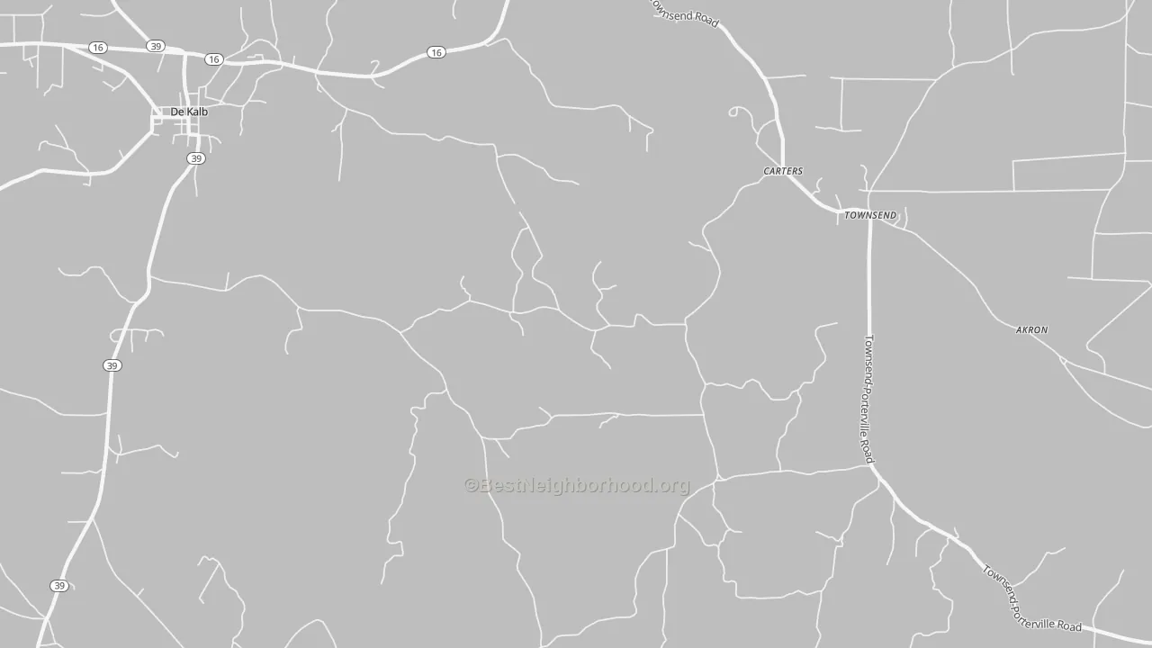 Transit Grade map of Townsend, MS