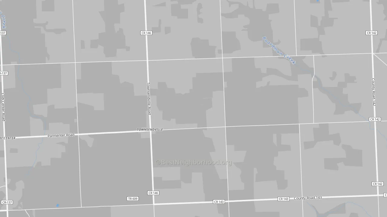 Transit Grade map of Townsendville, NY