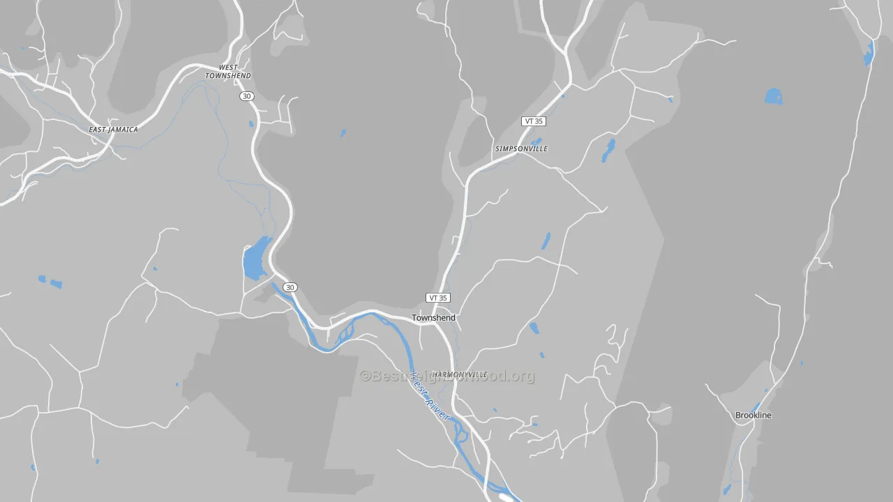 Transit Grade map of Townshend, VT