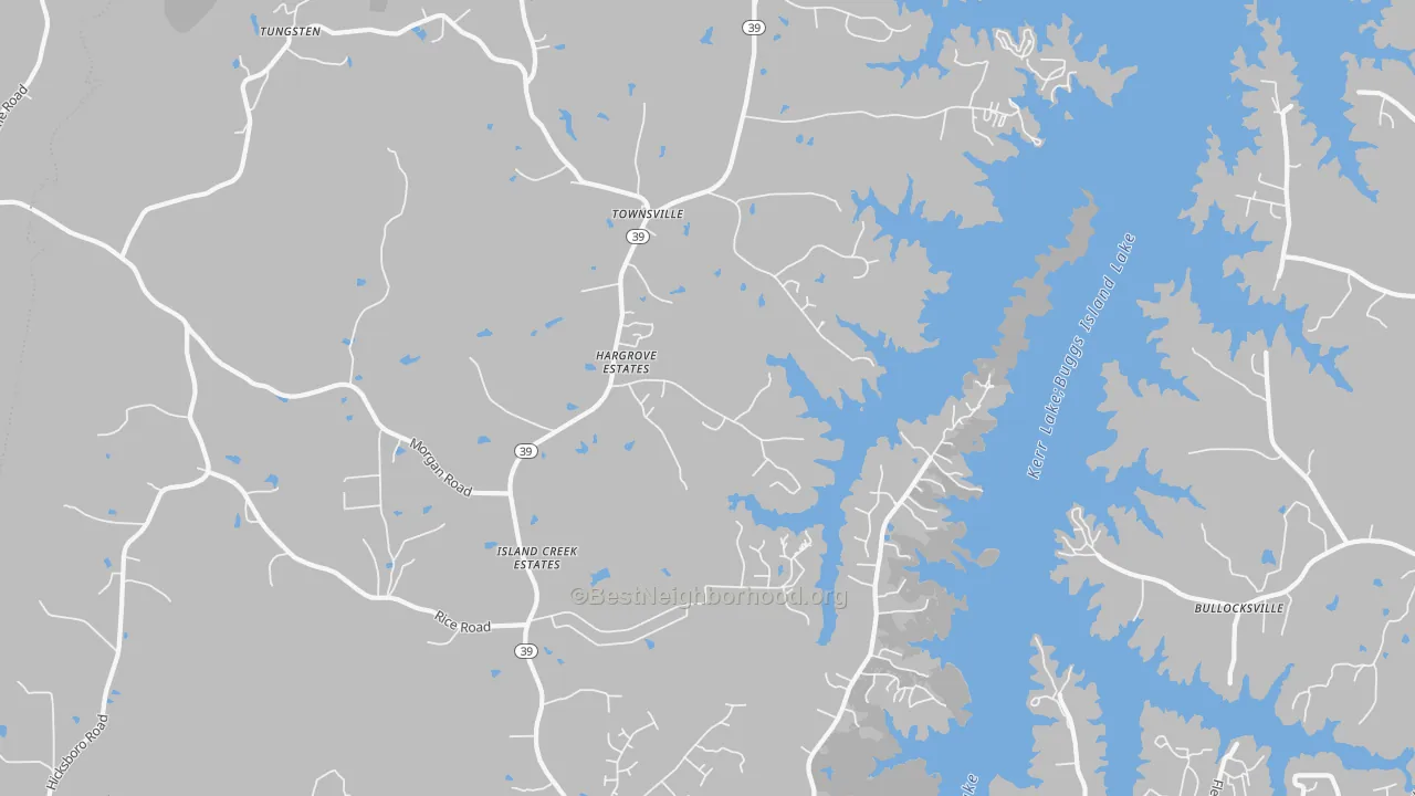 Transit Grade map of Townsville, NC